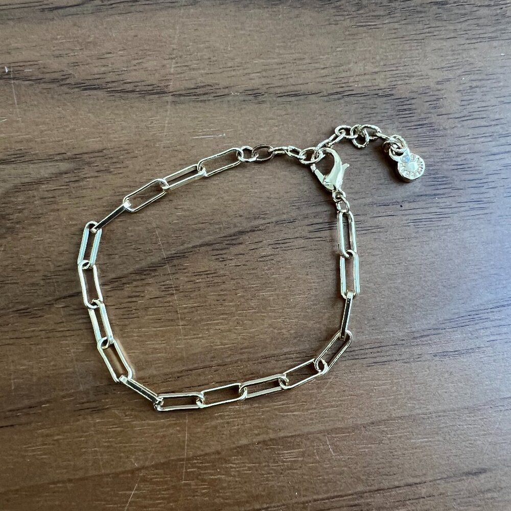 BaubleBar Small Gold Plated Hera Bracelet